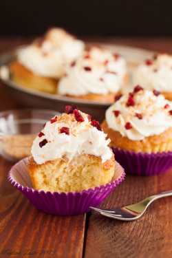Tres Leches Coconut Cupcakes