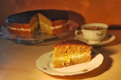 Tort pomarańczowo – dyniowy