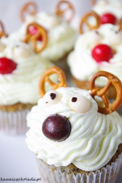 Muffiny makowe – Świąteczne Rudolfy