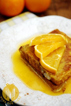 Pomarańczowe francuskie tosty