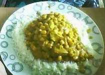 curry z kurczaka z kukurydzą