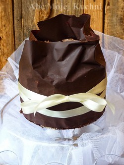 Tort czekoladowa sakiewka