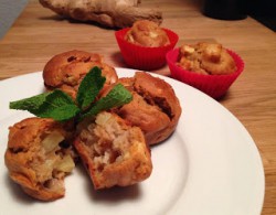 Imbirowe muffinki z jabłkami