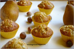 muffiny z gruszkami i orzechami laskowymi – jesienna zaduma