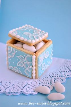 Eleganckie ciasteczka- pudełeczka