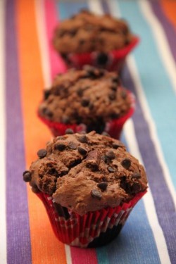 Muffiny bardzo czekoladowe