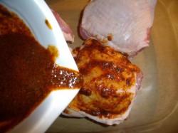 To co lubię: Marynata do mięsa drobiowego – pieczone nogi z kurczaka.