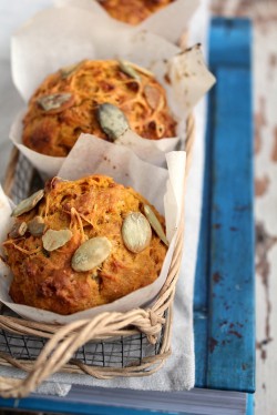 Jesień i wytrawne muffiny dyniowe