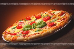 Pizza z boczkiem i pomidorami