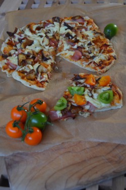 Pizza z shiitake | POTRAVEL