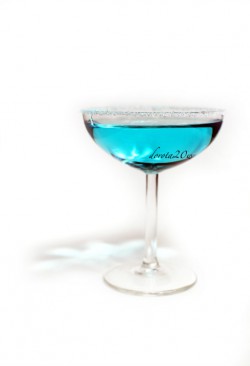 Blue Margarita drink