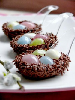 Wielkanocne gniazdka czekoladowe