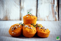 Dyniowo – marchewkowe muffinki