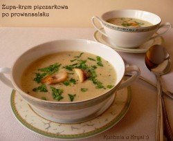 Zupa-krem pieczarkowa po prowansalsku