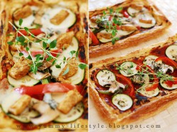 Oszukana pizza na cieście francuskim