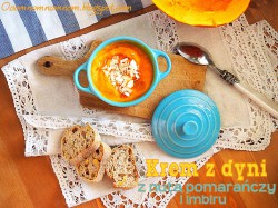 Zupa krem z dyni z nutką pomarańczy i imbiru