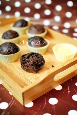 muffinki kakaowe z kaszą jaglaną