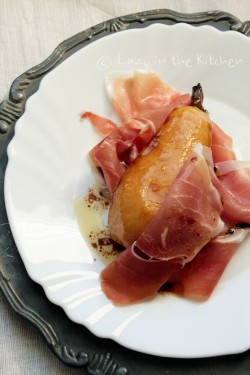 Parma ham with pear