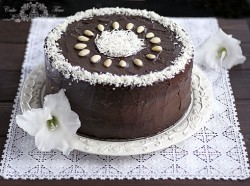 tort czekoladowo- kokosowy