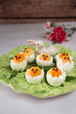 Wielkanocne kurczaki z jajekMoja Delicja – Przepisy kulinarne
